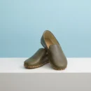 Kadın Yeşil Gerçek Deri Barefoot Loafer – El İmalatı Topraklama Özellikli