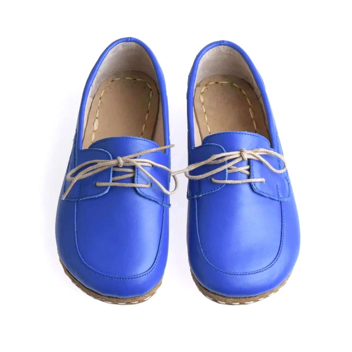 Blue Women's Laced Grounding Barefoot Moccasins - Image 2