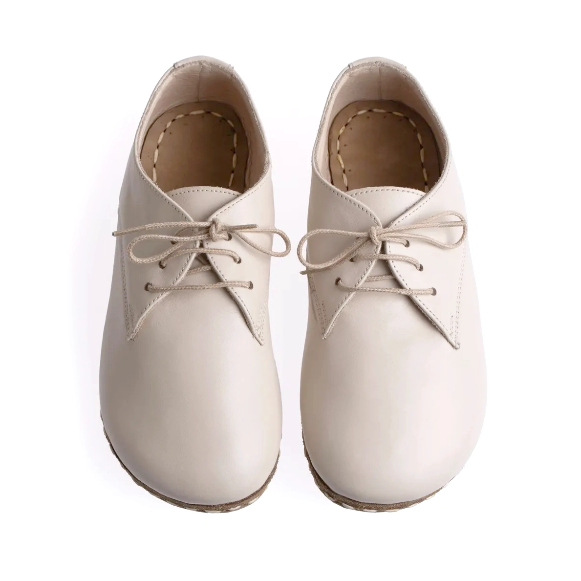 Kadın Bej Barefoot Oxford Ayakkabı - Topraklamalı - Görsel 2