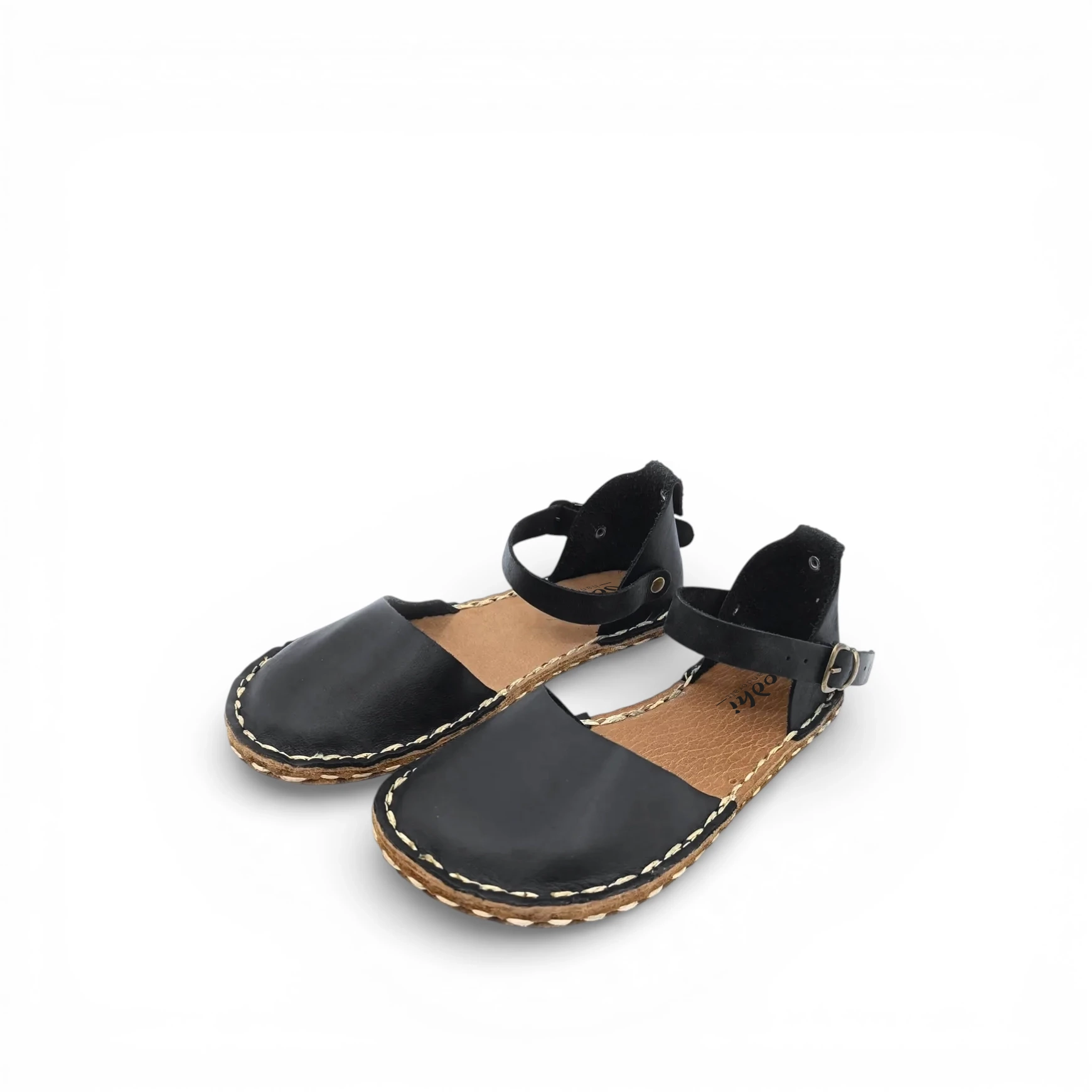 Barefoot Kadın Sandaleti Siyah Hakiki Deri – Minimalist Tasarım - Görsel 4