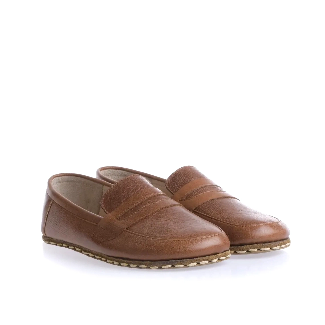 Kadın Kahverengi Barefoot Penny Loafer - Topraklamalı Taban - Görsel 4