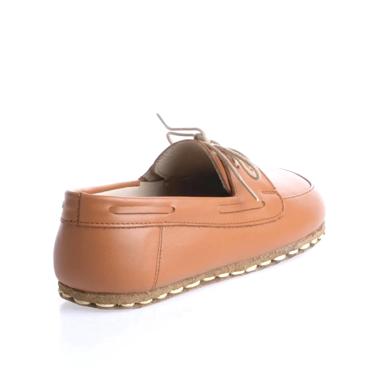 Women’s Barefoot Lace-Up Moccasin – Tan Color | Earthing - Image 5