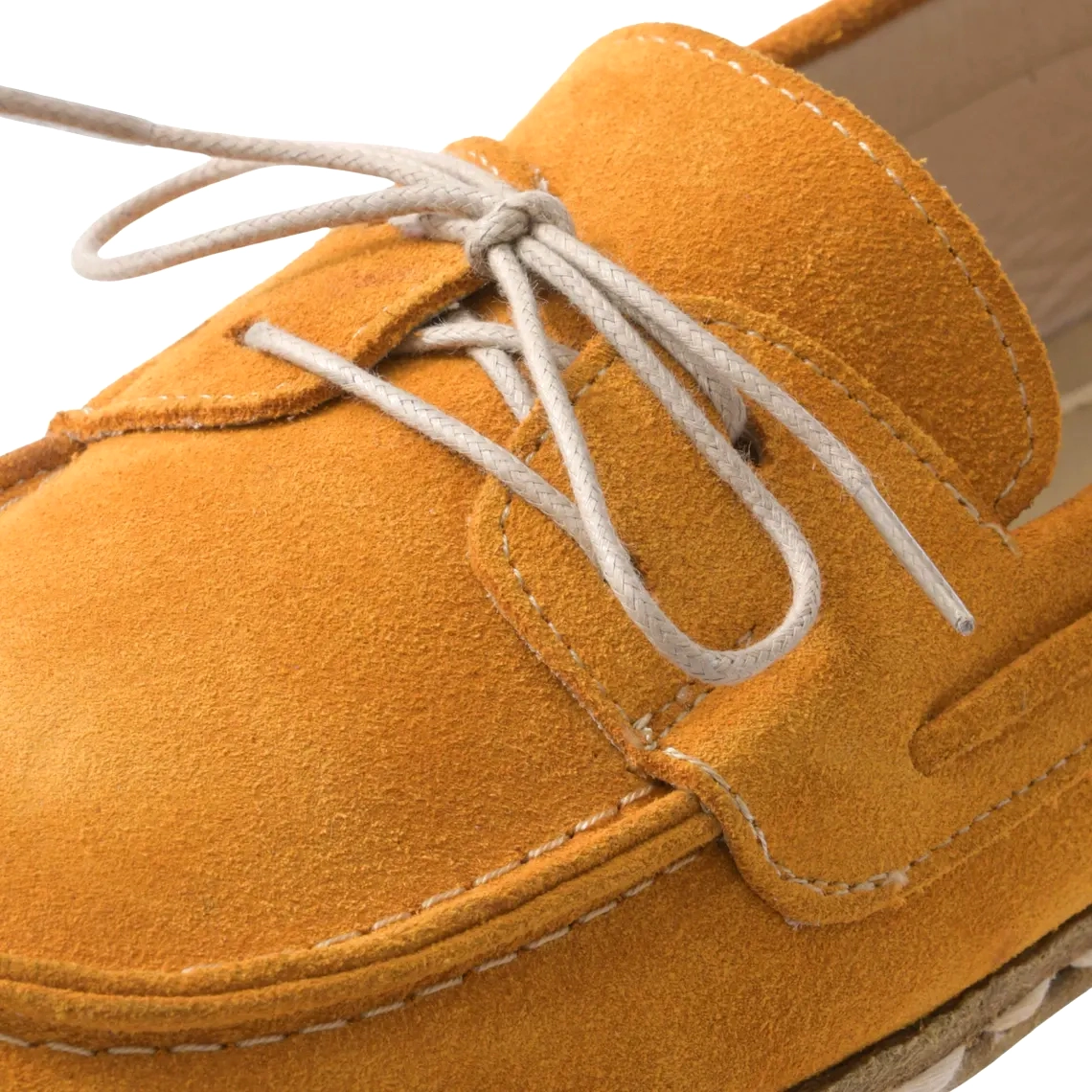 Women’s Handmade Barefoot Yellow Suede Leather Moccasins – Grounding Leather Sole - Image 4