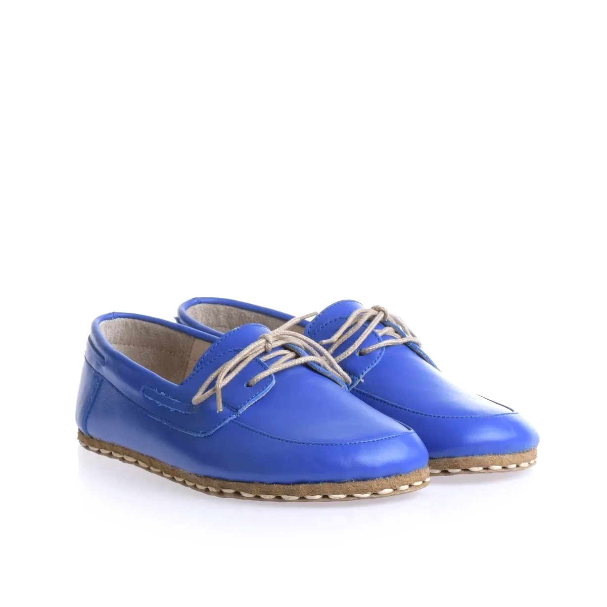 Blue Women's Laced Grounding Barefoot Moccasins - Image 4