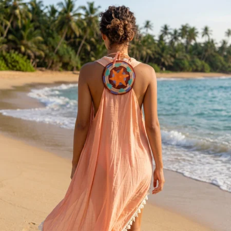 Wayuu Plaj Elbisesi Yıldız Motif – El İmalatı | Style Virgo