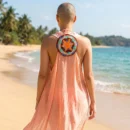 Wayuu Beach Dress with Knitted Star Motif – Natural Cotton | Style Virgo