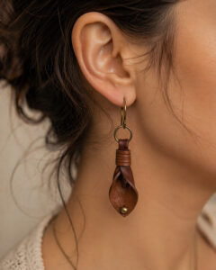 Handmade Leather Earrings for Women