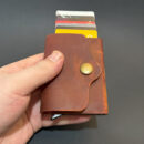Mekanizmalı Kartlıklı Cüzdan El İmalatı Hakiki Deri – Unisex