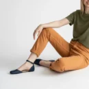 Navy Leather Everyday Barefoot Rio Sandals