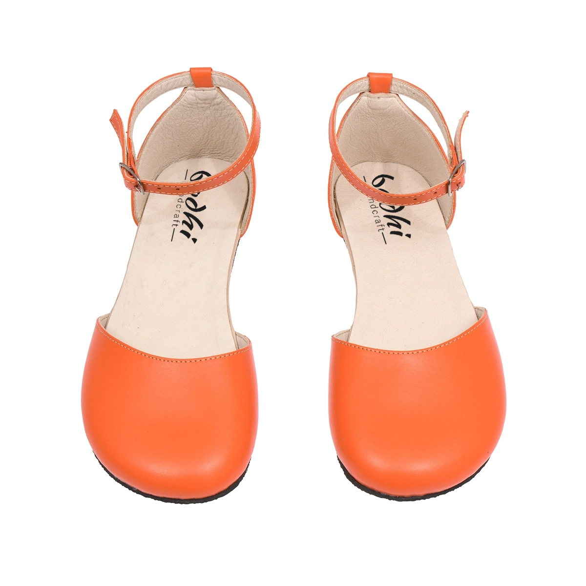 Turuncu Rio Modeli Barefoot Kadın Sandaleti – Minimalist Tasarım - Görsel 4