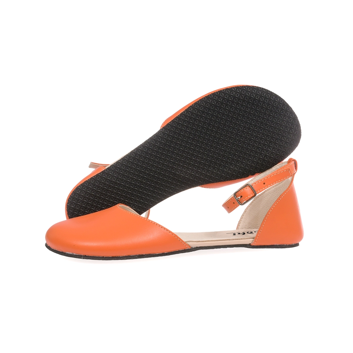 Turuncu Rio Modeli Barefoot Kadın Sandaleti – Minimalist Tasarım - Görsel 5