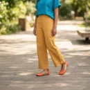 Women's Orange Leather Barefoot Rio Sandals – Minimalist Design