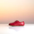 Women’s Red Handmade Barefoot Oxford Shoes – Grounding