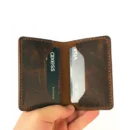 Kahverengi Deri Kartlık Cüzdan 6 Bölmeli | Özel Tasarım El İmalatı - Unisex