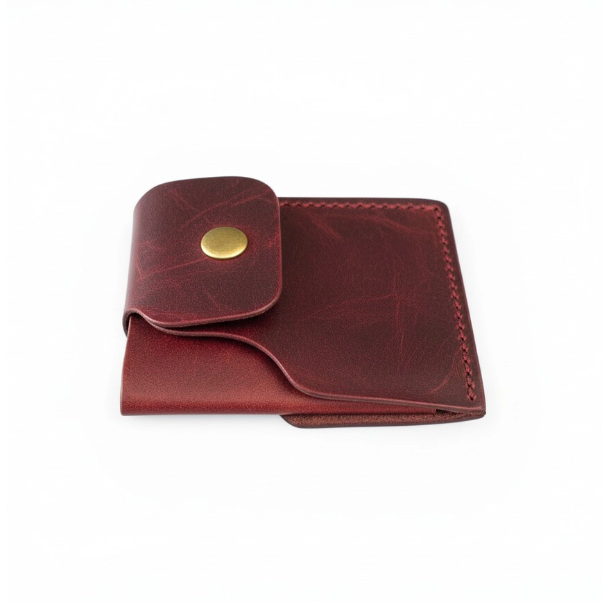Minimalist Handmade Genuine Leather Wallet – Custom Three-Compartment | Unisex - Image 8
