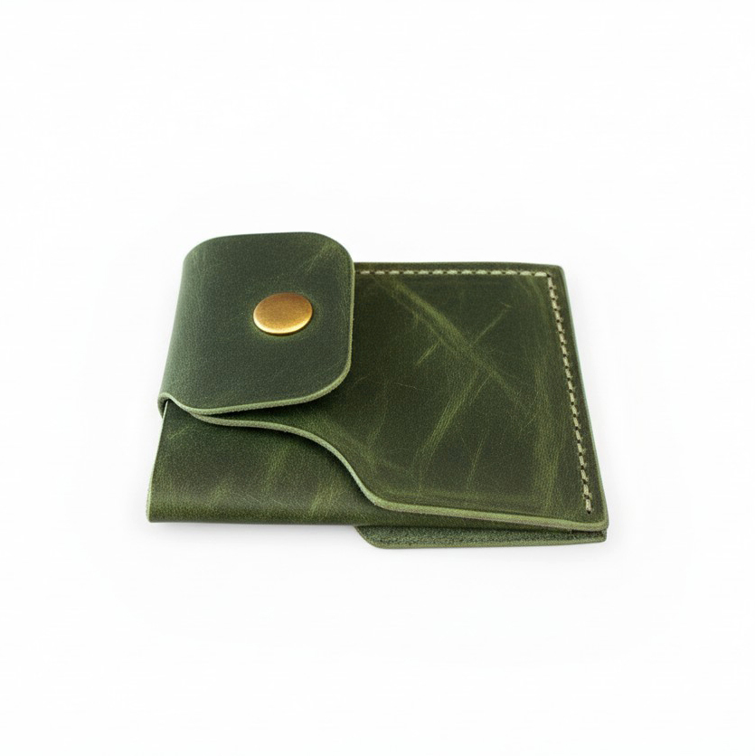 Minimalist Handmade Genuine Leather Wallet – Custom Three-Compartment | Unisex - Image 9