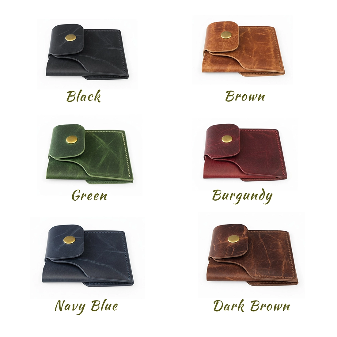 Minimalist Handmade Genuine Leather Wallet – Custom Three-Compartment | Unisex - Image 13