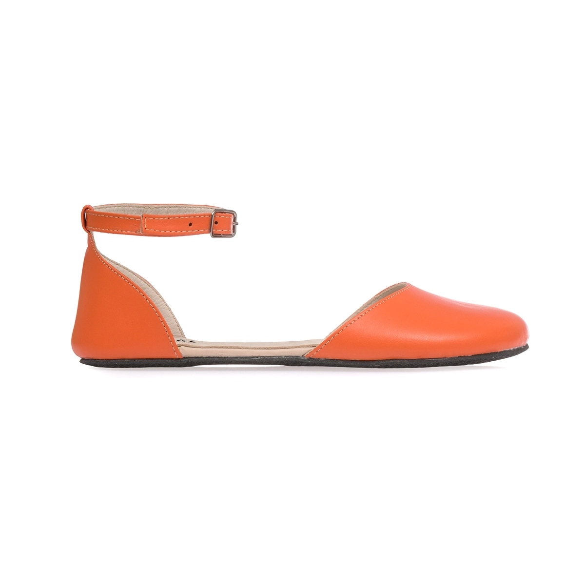 Turuncu Rio Modeli Barefoot Kadın Sandaleti – Minimalist Tasarım - Görsel 6